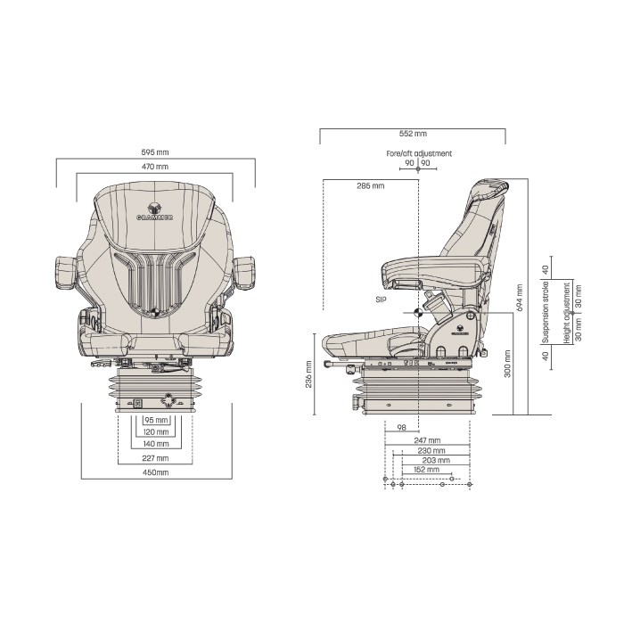 Compacto Basic M -mittapiirros