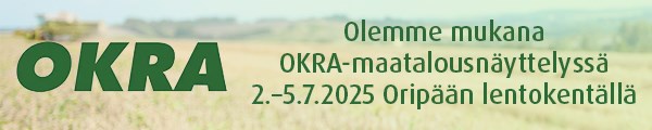 Olemme mukana OKRA-maatalousnäyttelyssä